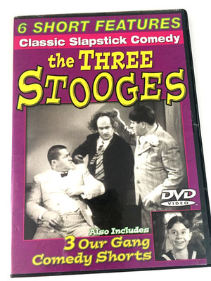 The Three Stooges 6 short Features & 3 Our Gang Shorts  DVD Ships With Tracking