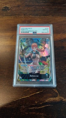 Rebecca (Alt Art) PSA 10 OP04-039 Kingdoms of Intrigue