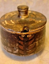 Briglin Brown Studio Ware Pottery Jam Preserve Pot Jar Rustc Country Cottage