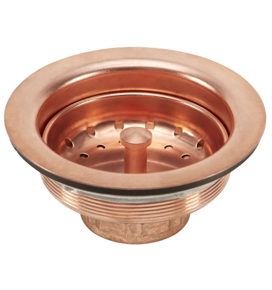 Thompson Traders TDB35 Copper Copper Basket Strainer For Kitchen Sinks