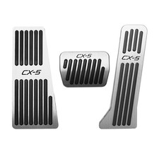 3pcs Anti-slip Foot Gas Brake Pedal Pads Cover For Mazda Cx-5 2013-2025