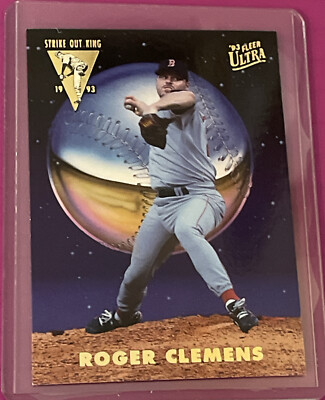ROGER CLEMENS 1993 Fleer Ultra STRIKEOUT KING BB INSERT Card #1