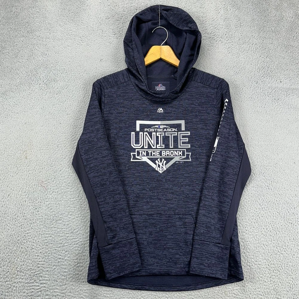 Sudadera con Capucha New York Yankees Para Mujer Grande Azul Marino Pullover Damas Majestuosa Foto 4 de 4