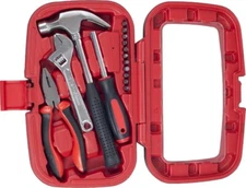 15-PC Basic Tool Set Car Apartment Emergency DIY Repair College Dorm Starter Kit