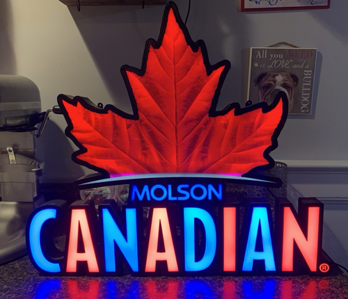 Kommerzielle Qualität beleuchtet Molson kanadisches Bier Schild Bar Männerhöhle