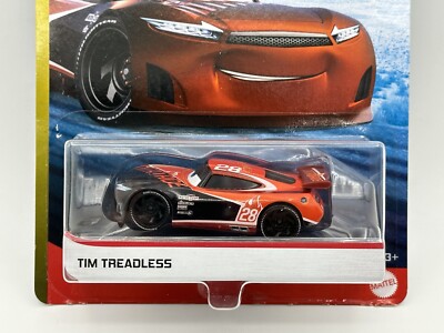Disney Pixar Cars Tim Treadless #28 Next Gen Piston Cup Blue