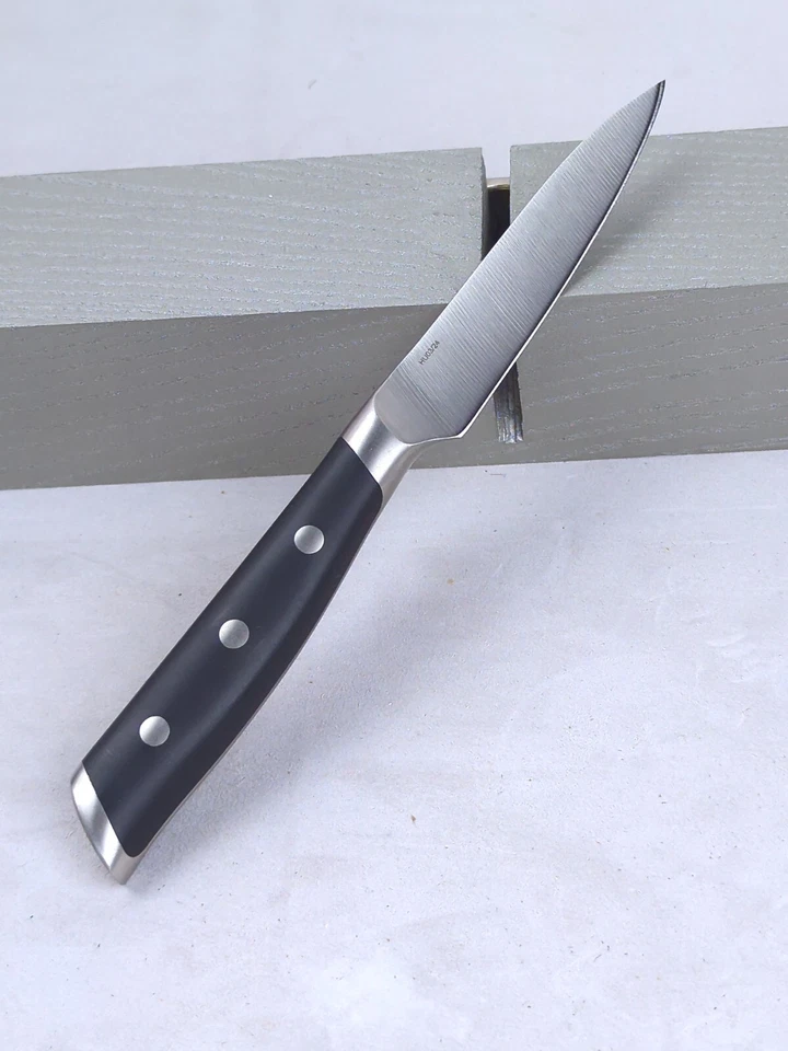 Cuchillo TODO REVESTIDO 3.5" PELAR, FORJADO Acero Inoxidable Alemán, Mango TRIPLE REMACHE Foto 4 de 4