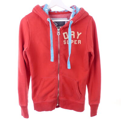 SUPERDRY Sweatjacke Hoodie Rot S 36