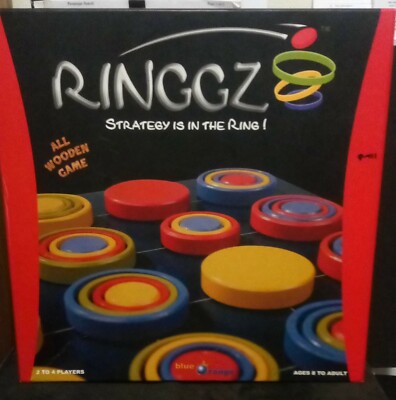 Ringgz Strategy is in the Ring! All Wooden Game Blue Orange
