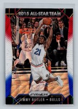 2015-16 Panini Prizm Jimmy Butler All-Star Red White and Blue Prizm Card #357