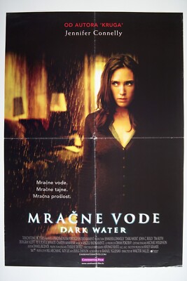 DARK WATER Original CRO movie poster 2005 JENNIFER CONNELLY JOHN C REILLY HORROR