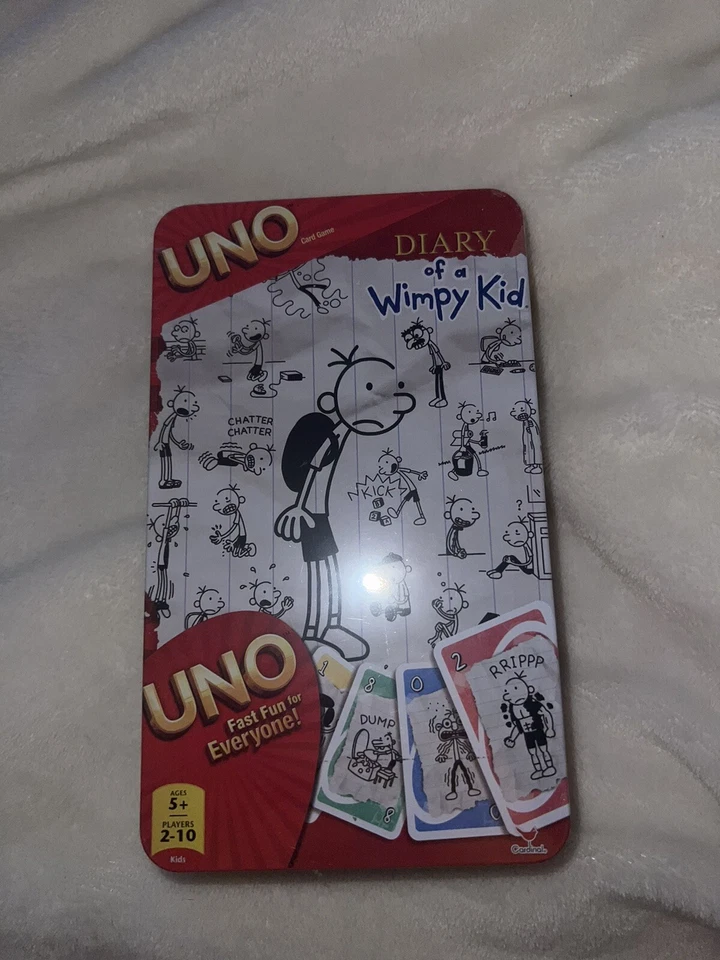 UNO Diary of a Wimpy Kid 2012 Card Game NEW IN SEALED TIN 70238K GM - Image 3 of 4