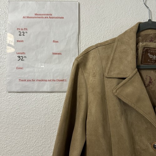 Emporio EGA Women's Vintage Beige Jacket Coat Tie Belt Lined Tan Colour Size L - Picture 4 of 4