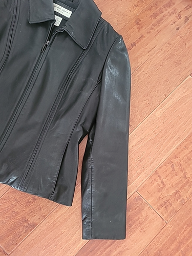 Preston & York Lammfell Lederjacke Petite Medium - Bild 5 von 6