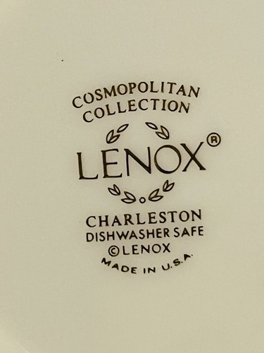 Lenox Charleston Pattern Small Saucer Plate 6” Bone China Floral USA Retired NOS - Picture 7 of 8