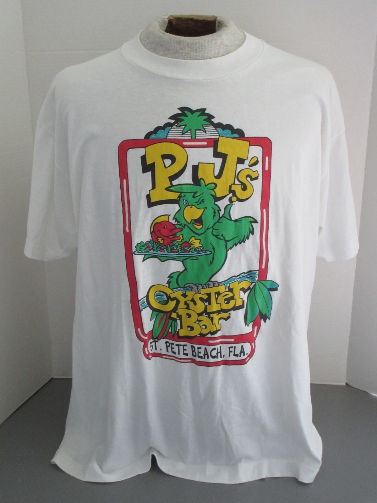 Old Vintage P.J's Oyster Bar St.Pete's Beach Florida TShirt FOTL Best