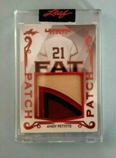 2021 Andy Pettitte Leaf Ultimate 3 Color Fat PATCH Card + RC Bonus! SSP# 2/4!