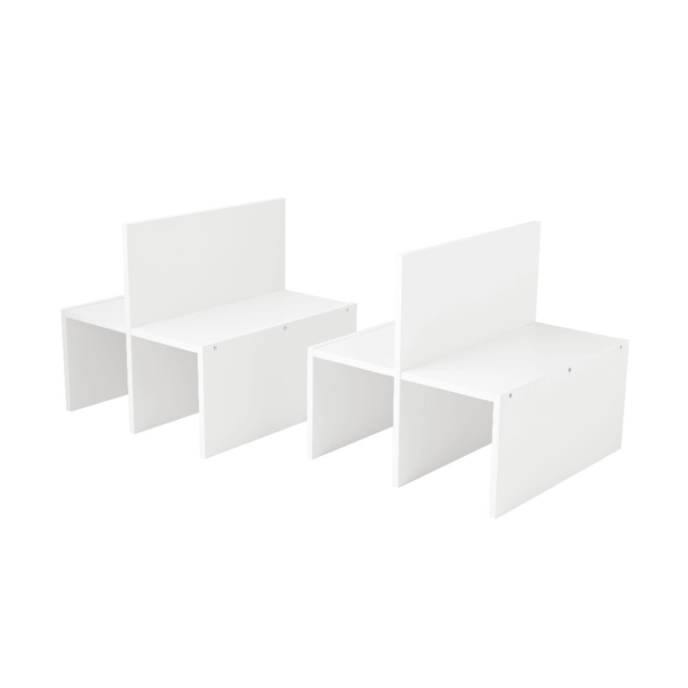 Mainstays 11-Inch White Cube Storage Inserts Set of 2 with Free Shipping