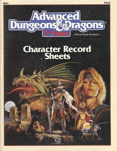 REF2 FOGLI RECORD PERSONAGGI ECC! Incantesimi Completo Dungeons Dragons Giocatore TSR - Foto 1 di 3