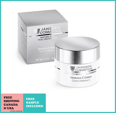 **FREE SHIPPING** Janssen Demanding Skin Vitaforce C cream 50ml  Hyaluronic Acid