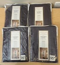 Croscill Classics AMETHYST MIDNIGHT MIST Curtain Panels Set of 4 Panels 40 × 95"