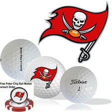 NFL Tampa Bay Buccaneers   Golf Balls 12 pack   Titleist ProV1   Refinished