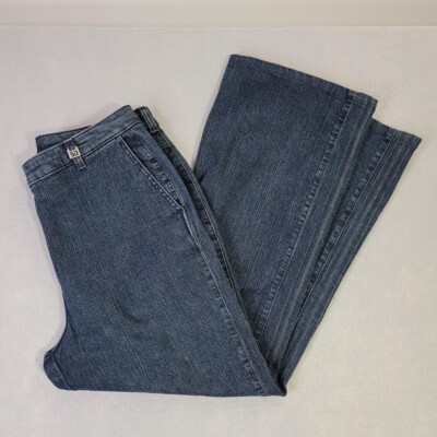 St. John Sport by Marie Gray Jean Women 12 High Rise Wide Leg