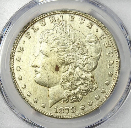 1878 "Wild Lips" Morgan Silver Dollar $1 VAM-14.16 - PCGS AU Details - Rare!