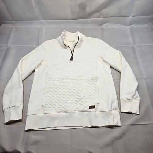 ll bean women's quilted quarterzip pullover Medium Very Clean!!! eBay