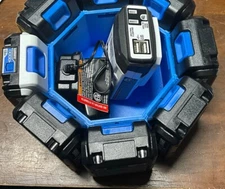 Hart 20V 8 Battery Holder stand  (BATTERY HOLDER ONLY)  batteries  not included.