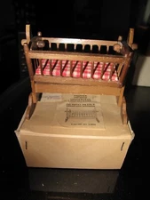 Vtg Concord Colonial Cradle  Doll House Furniture Miniature w/ Original Box