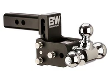 B&W Trailer Hitches Trailer Hitch Ball Mount - 2" Model 6 Blk T&S Tri Ball
