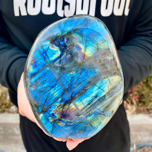 2.2LB Natural Gorgeous Labradorite QuartzCrystal Stone Specimen Healing - 第 3/13 張圖片