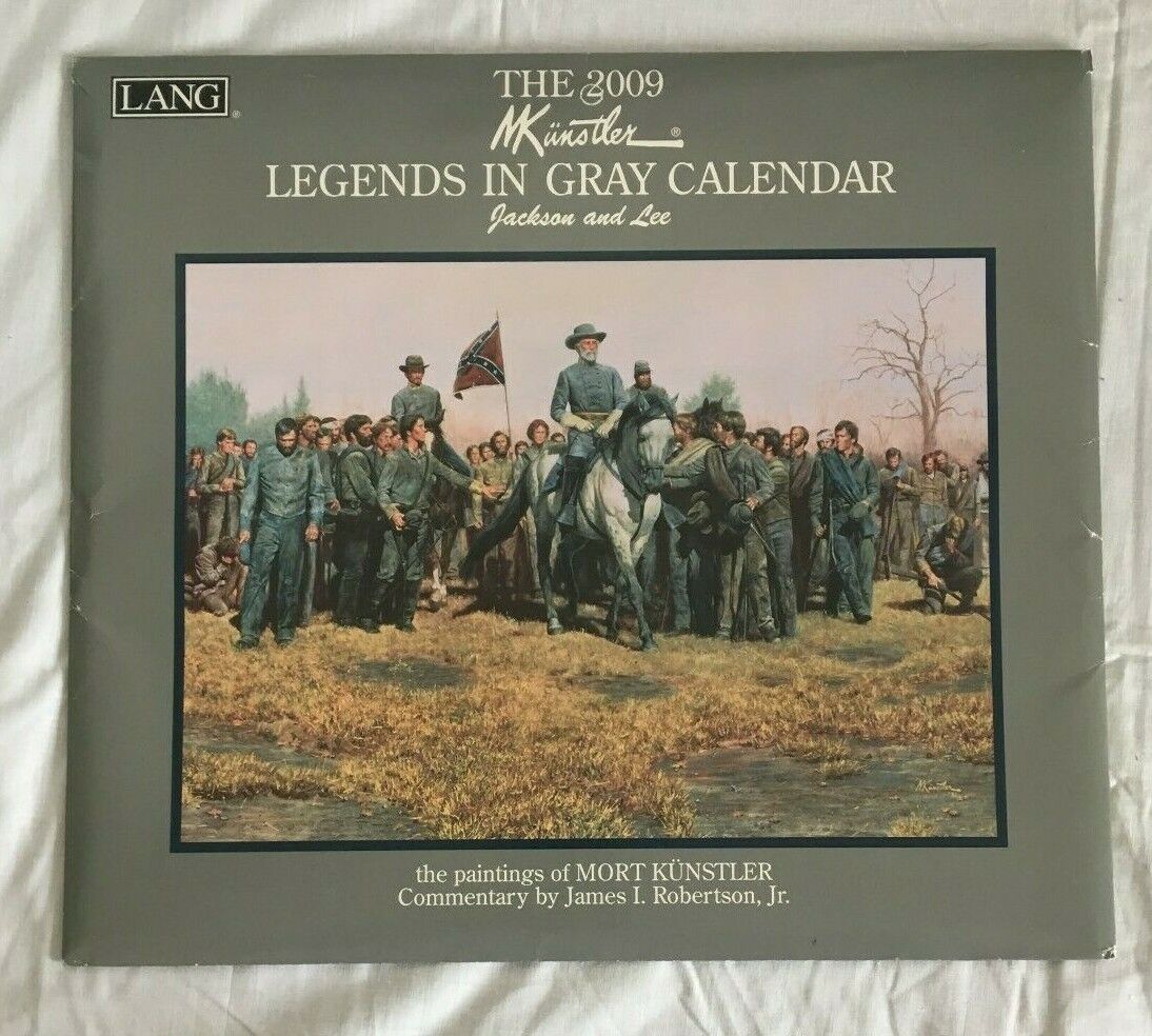 legends-in-gray-calendar-2009-mort-kunstler-jackson-and-lee-lang-ebay