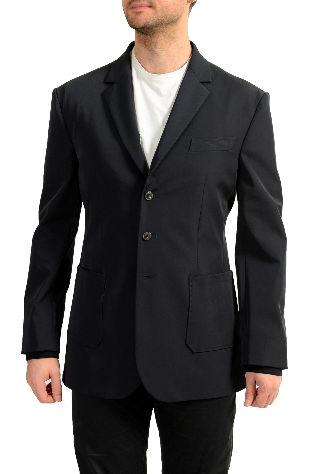 Мужская спортивная куртка-блейзер Scuderia Ferrari темно-синего цвета на пуговицах от 40 долларов США до 50 долларов США 71390₽