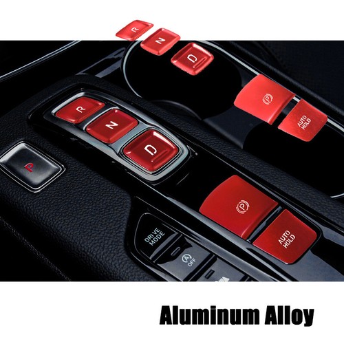 For Hyundai Santa Fe 2019-22 Red Aluminum Alloy Car Gear Shift Button Cover Trim - Picture 1 of 7