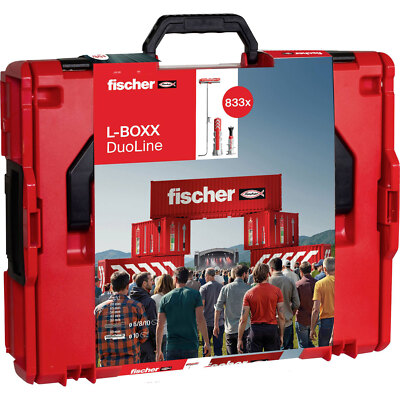 Fischer Dowel Duo-Line Set 558626 833 Parts Heavy Duty L-BOXX 102