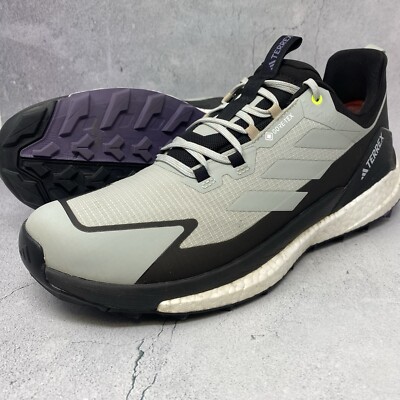 Adidas Terrex Free Hiker 2 Low GTX Waterproof Gray Mens Trail Runner Sz 12 M