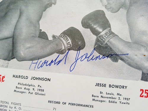 CASSIUS CLAY v JIM ROBINSON multi-signed onsite programme Muhammad Ali autograph - Imagen 7 de 11