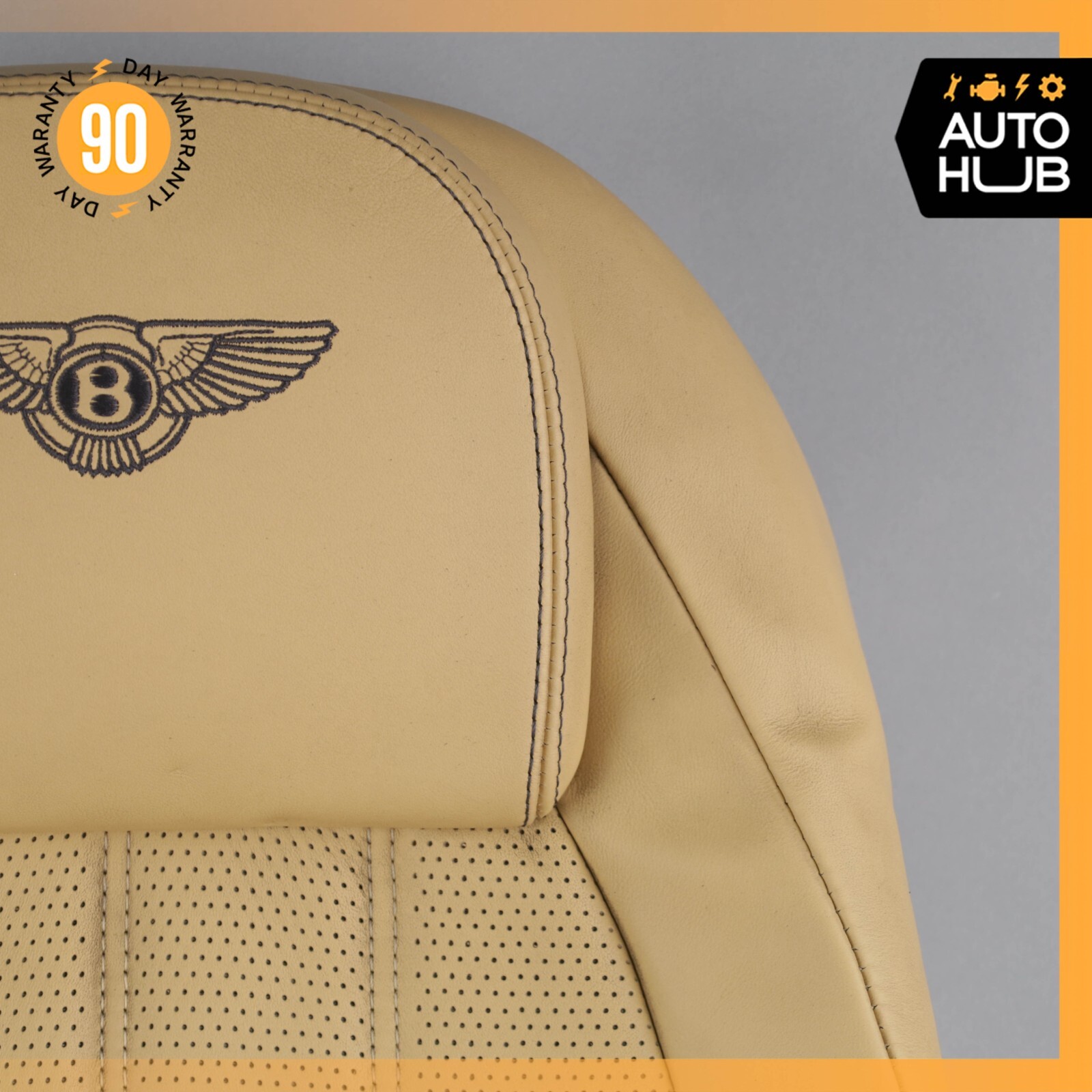 12-18 Bentley Continental GTC Convertible Rear Top Upper Seat Cushion OEM 71k