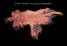 Live Edge Slab  Figured Redwood  Redwood Burl  river table  23-1093-r