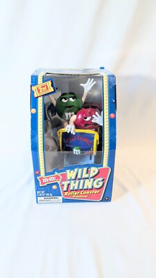 M&M's Wild Thing roller coaster dispenser limited 2nd edition 2002 sealed box