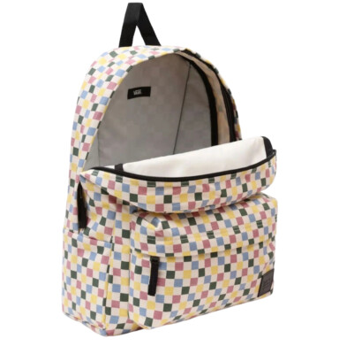 VANS Deana III Backpack Multicolor Zip Pockets School Skate VN00021MXZP Backpacks Vans Crosstown Backpack Multicolor (VN0A3UQ4UWC  main image 4