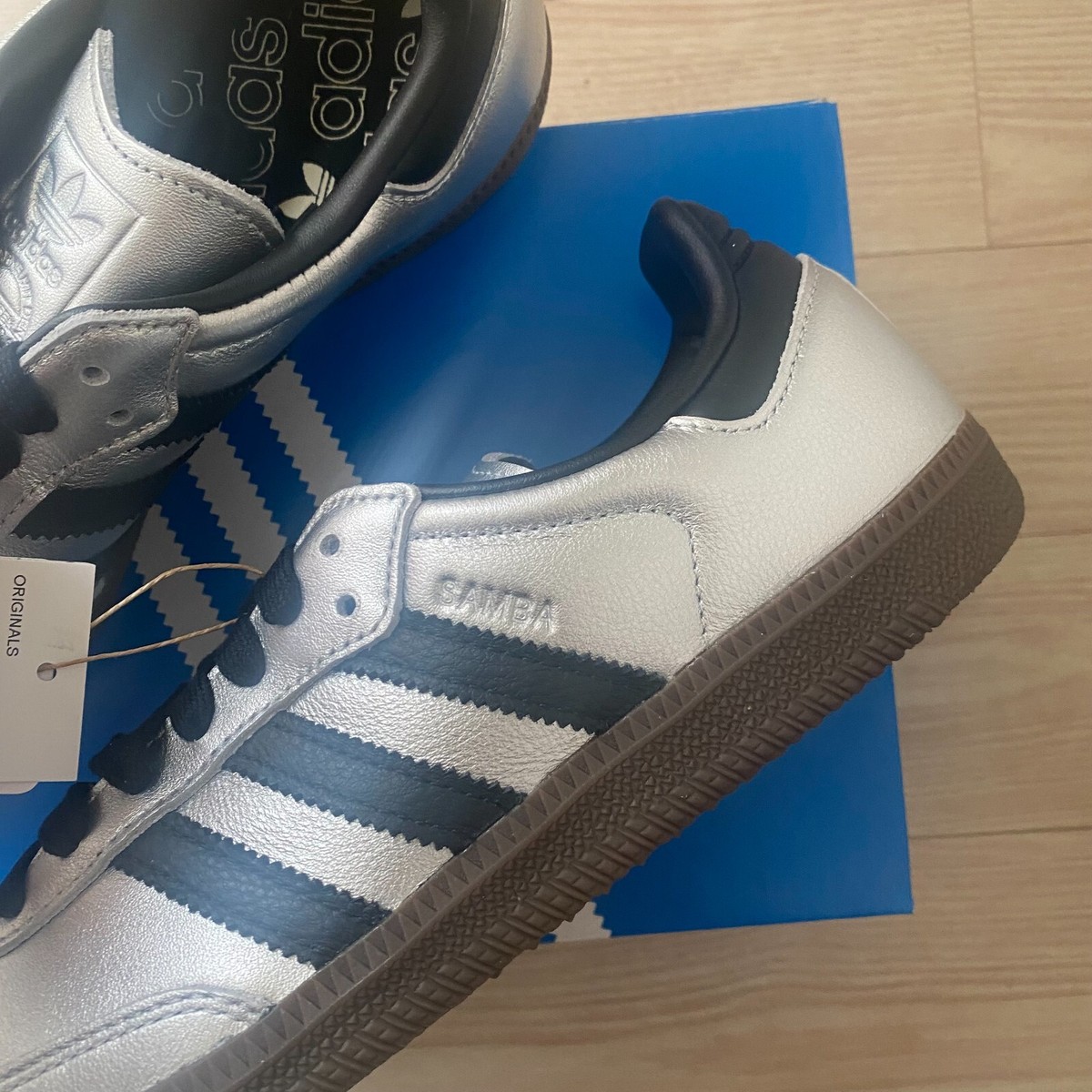 adidas Samba OG Womens Sneakers Silver Metallic ✓Multiple