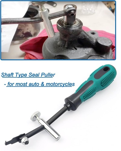 58430 Shaft Type Seal Puller W/ Spare Hook Crankshaft Camshaft Remover Auto Tool - Picture 3 of 8