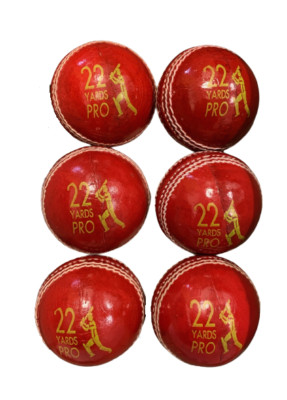 22YardsPro Match Qualität Junior Cricketball A Klasse 4 3/4 oz Cricketbälle