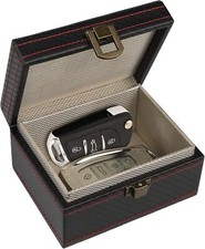 Faraday Box, Carbon Fiber Texture RFID Box for Car Keys, Key Fob Protector, Si
