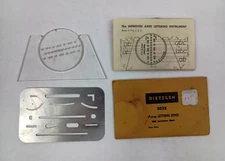 Dietzgen Ames Lettering Device 2032 with Instruction Sheet and Erasing Shield