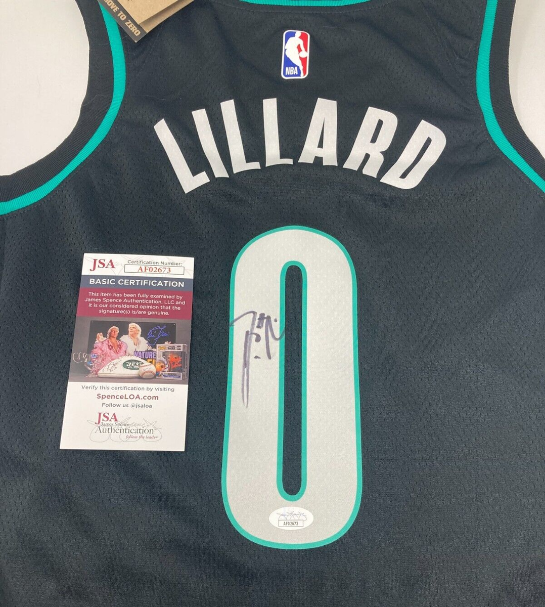 Damian Lillard signed Nike Portland Trail Blazers City Edition