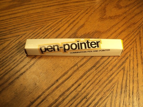 Vintage Pen Pointer BallPoint Pen 18" Telescoping Pointer w/ Box Mobil - Picture 15 of 18
